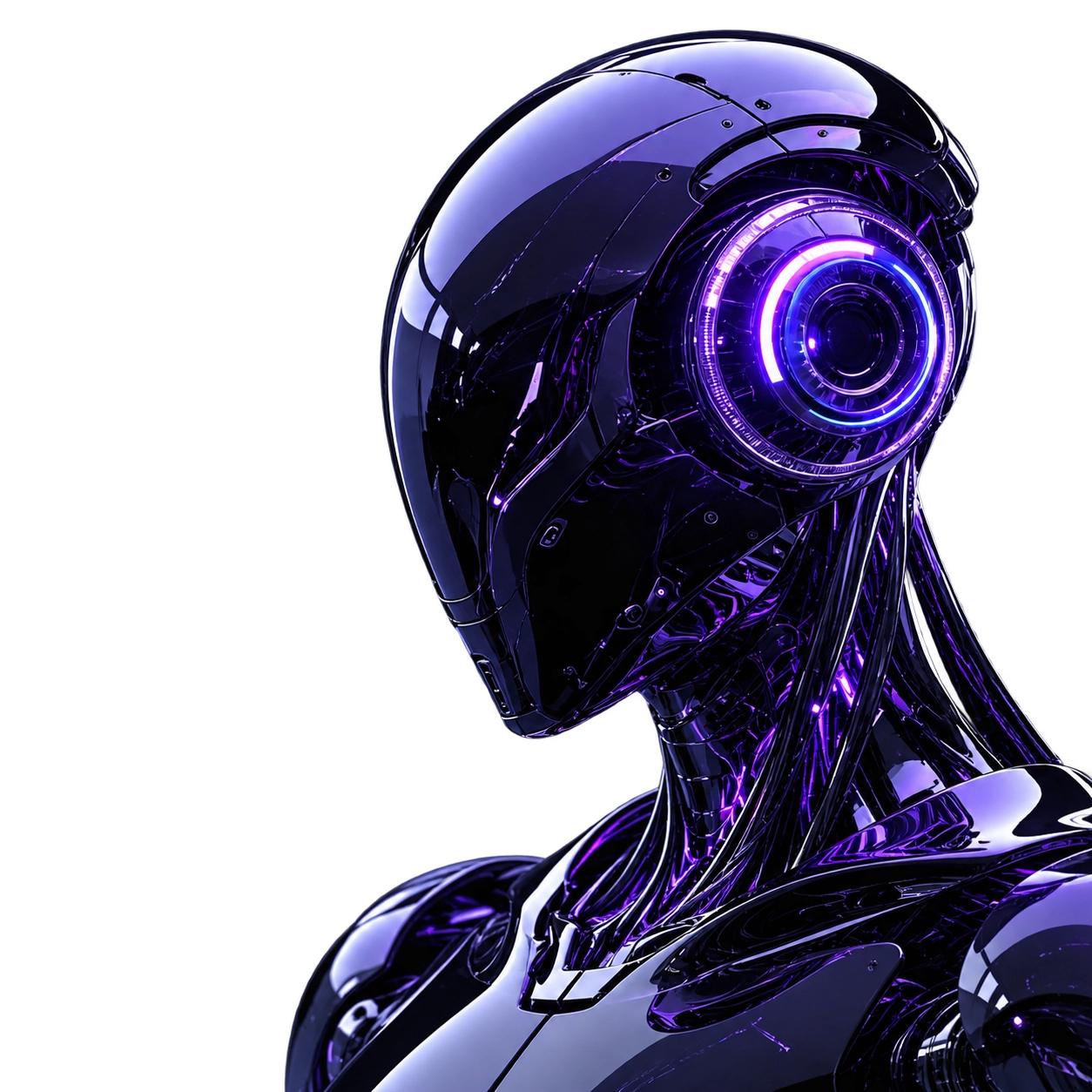 Futuristic AI automation robot