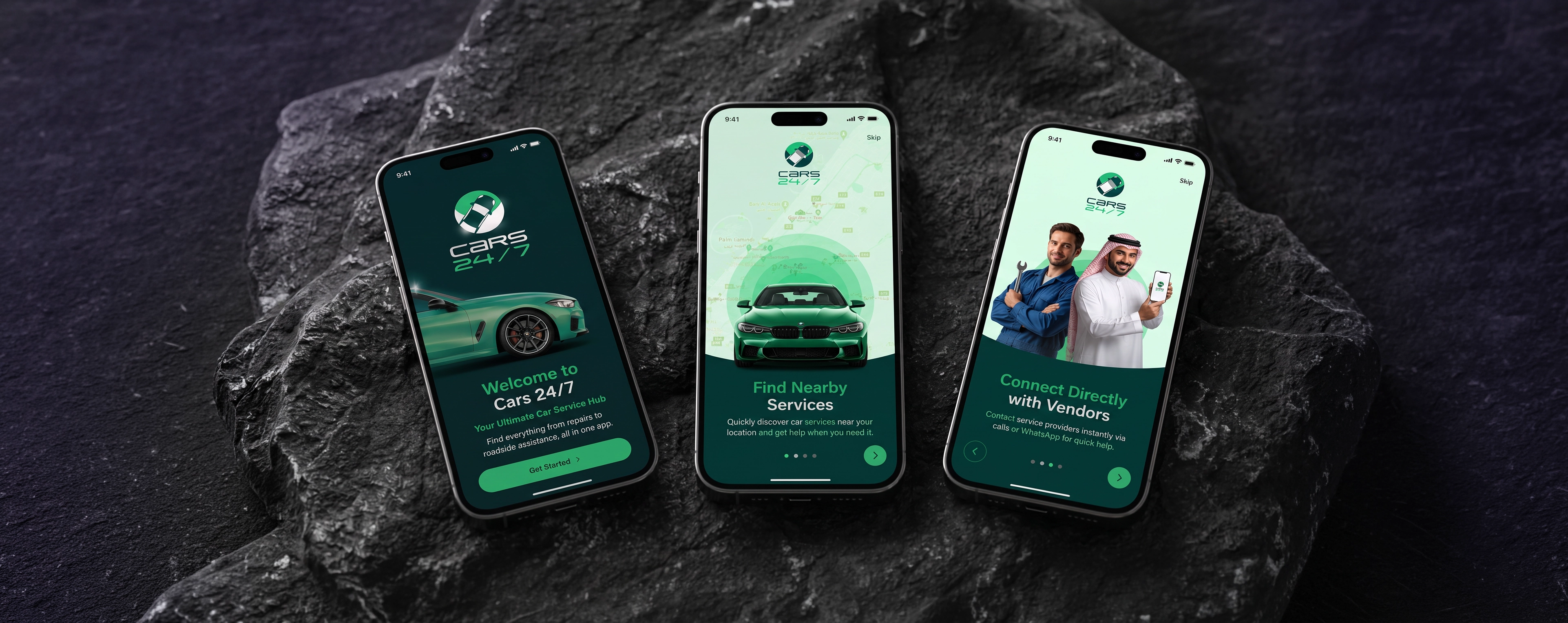 Cars 24/7 automotive marketplace interface